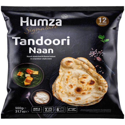 Humza Plain Naan Family Pack, 900g, 12pcs