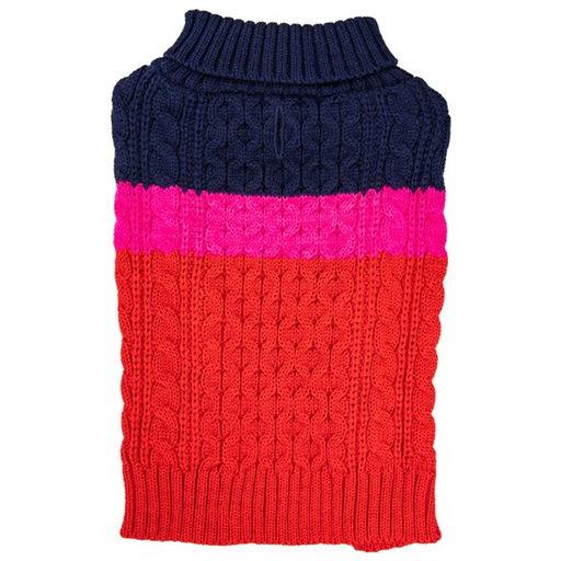 Sotnos Colour Block Red & Pink Sweater in XS size