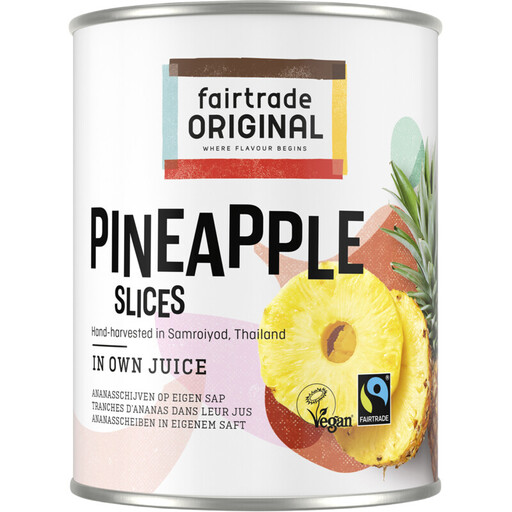 Fairtrade Pineapple Slices In Juice - 565 g