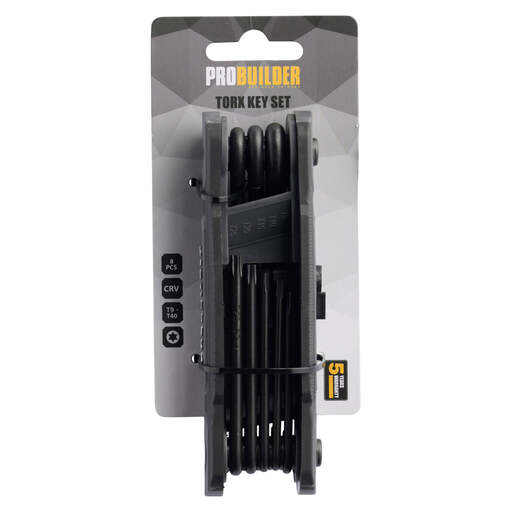 PROBUILDER TORX KEY SET FOLDING 8 PCS