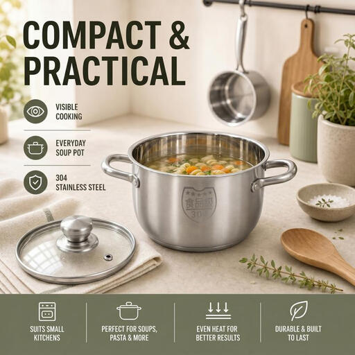 PURECOOK Stainless Steel Stock Pot