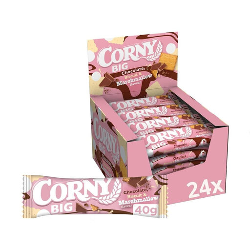 Corny Big Marshmallow Cereal Bars 24x40g