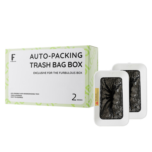 Furbulous Automatic Trash Bag Box, 2-Pack (Compatible Only with Furbulous Cat Litter Box)