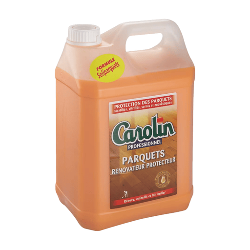 CAROLIN Rénovateur Protecteur Parquet ?mulsion Comble-Rayures Parfum Cire d'Abeille 5 kg