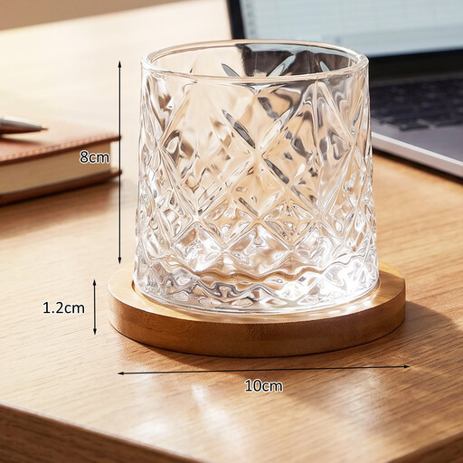 Diamond Stress Relief Cup, Crystal Clear Glass