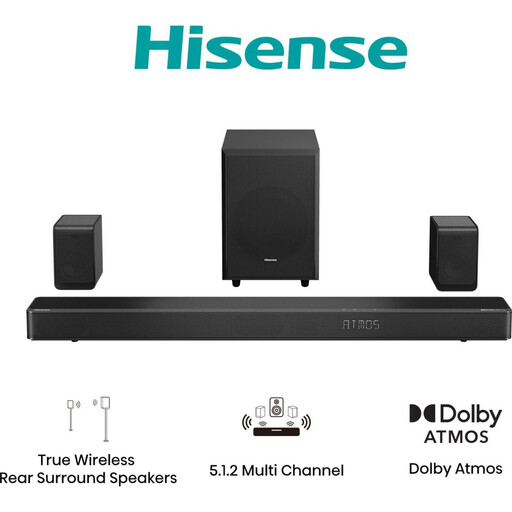Hisense AX512H 5.1.2 Channel Dolby Atmos Soundbar
