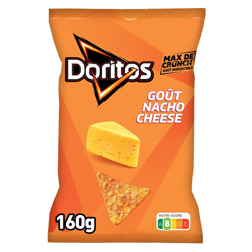 Bag of Doritos Nacho Cheese tortilla chips 160 g