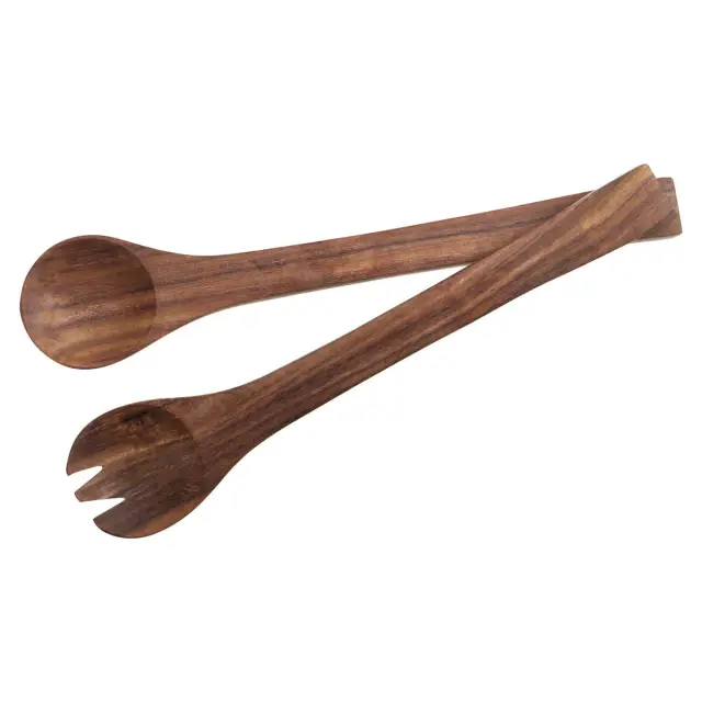 Rosi Sheesham Wood Spoon And Fork Salad Servers