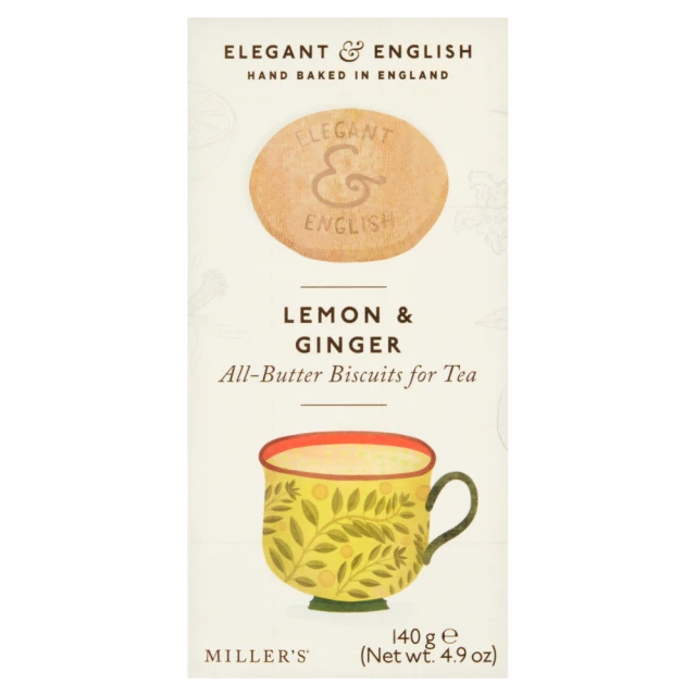 Elegant & English - Lemon & Ginger  - 6 x 140g