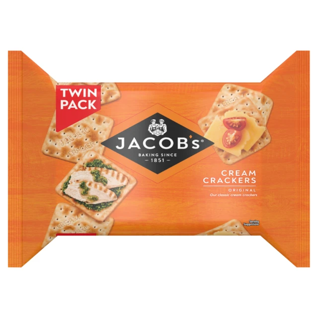 Jacobs Cream Crackers Twin Pack 2 X 200G