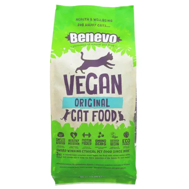 BENEVO - Complete Adult Vegan Cat Food - 2KG