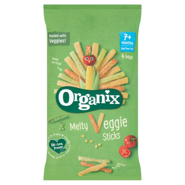 Organix Melty Veggie Sticks 4 x 15g