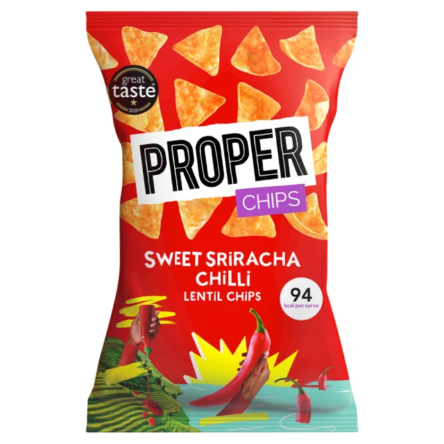 Proper - Sweet Sriracha Chilli Lentil Chips - 85g