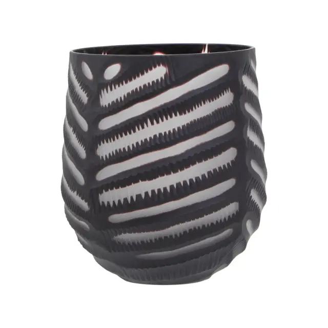 Hessa Small Chevron Cut Vase