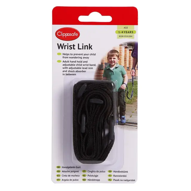 Clippasafe Safety Wrist Link with shock absorber (25) Black