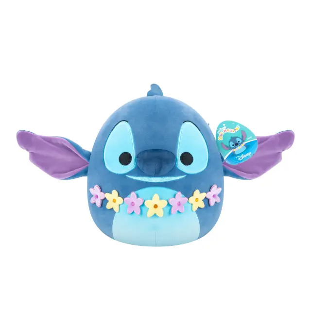 Squishmallows 10 inch Disney Stitch with Lei Soft Toy