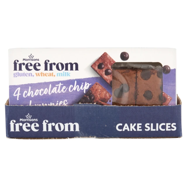 Morrisons Free From Chocolate Chip Brownies 112g