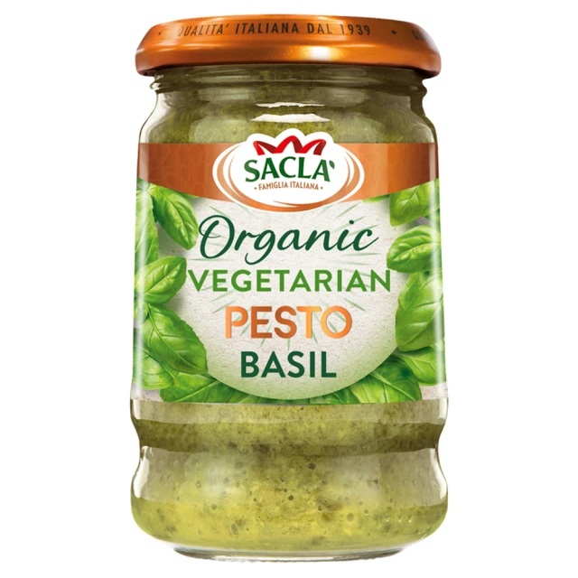 Sacla Organic Green Pesto 190G