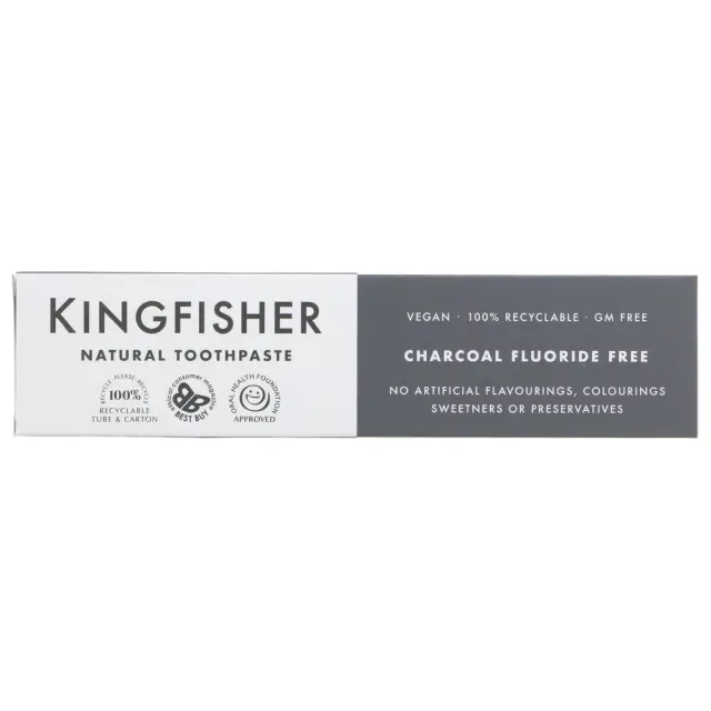 Kingfisher Toothpaste Charcoal Whitening