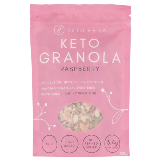 Keto Hana Raspberry Keto Granola 300g