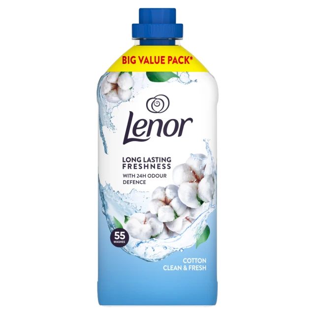 Lenor Fabric Conditioner 55  Washes, Cotton Clean & Fresh