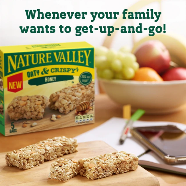 Nature Valley Cereal Bars Oaty & Crispy Honey 5 x 23G