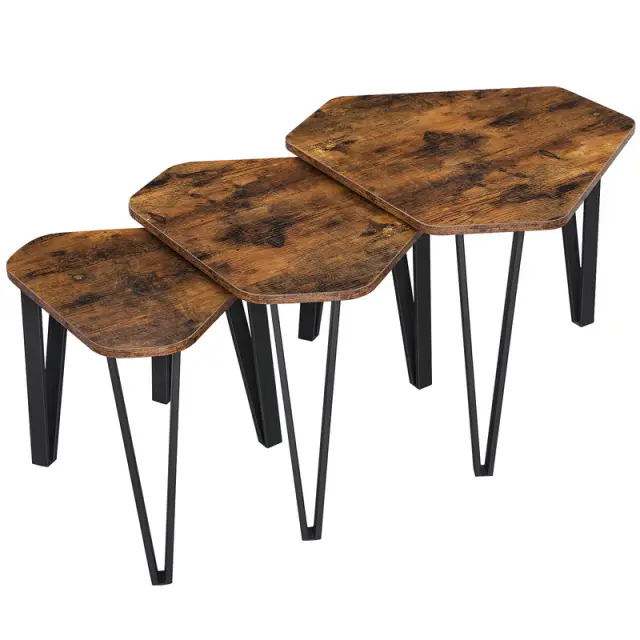 VASAGLE End Table, 58.5x58.5x45.4cm