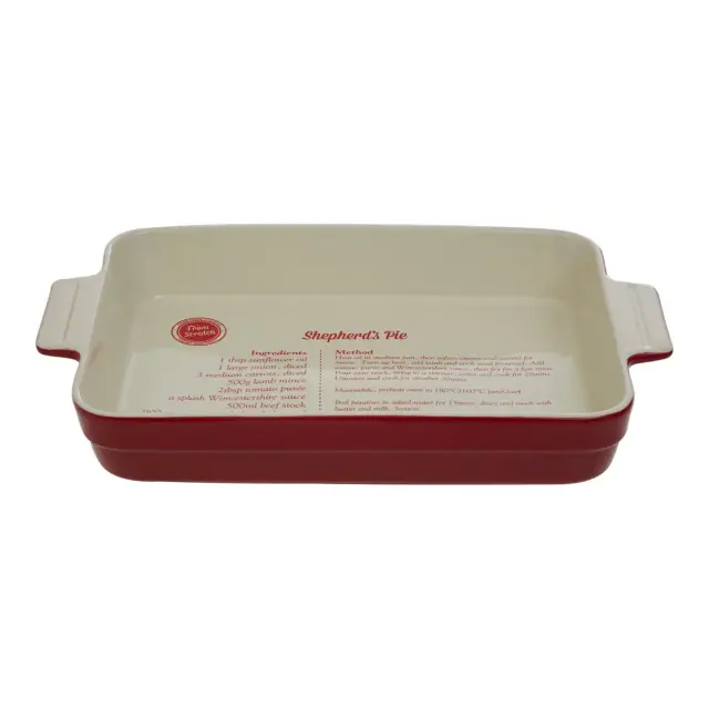 From Scratch Red Stoneware 3300ml Oven Dish