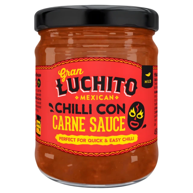 Gran Luchito - Glass Jar Chilli Con Carne Sauce 480g