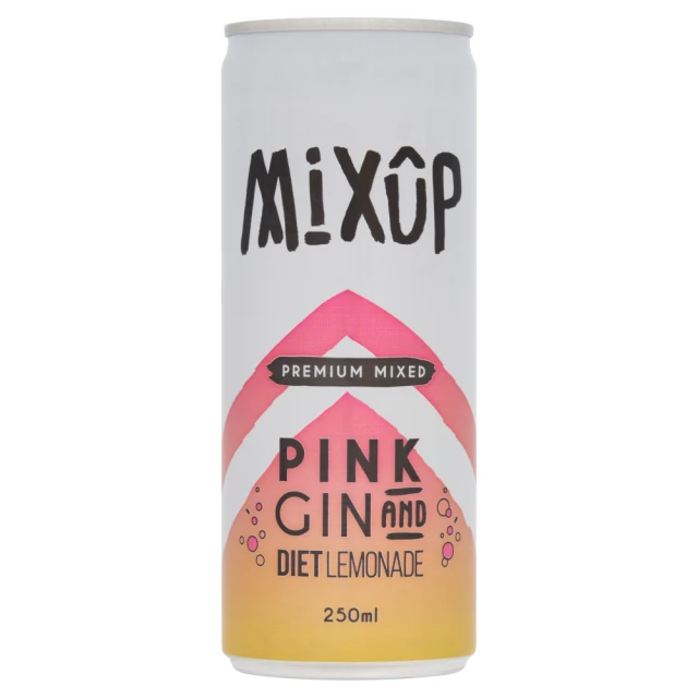 Mix Up Pink Gin And Diet Lemonade 250Ml (Abv 4%)