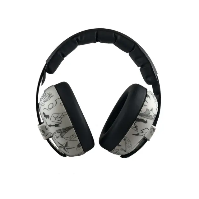 Baby Banz Bubzee Baby Earmuffs 0-2 years Petal Graffiti