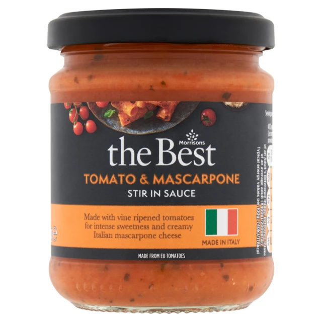 Morrisons The Best Tomato & Mascarpone Stir Through Pasta Sauce 190g
