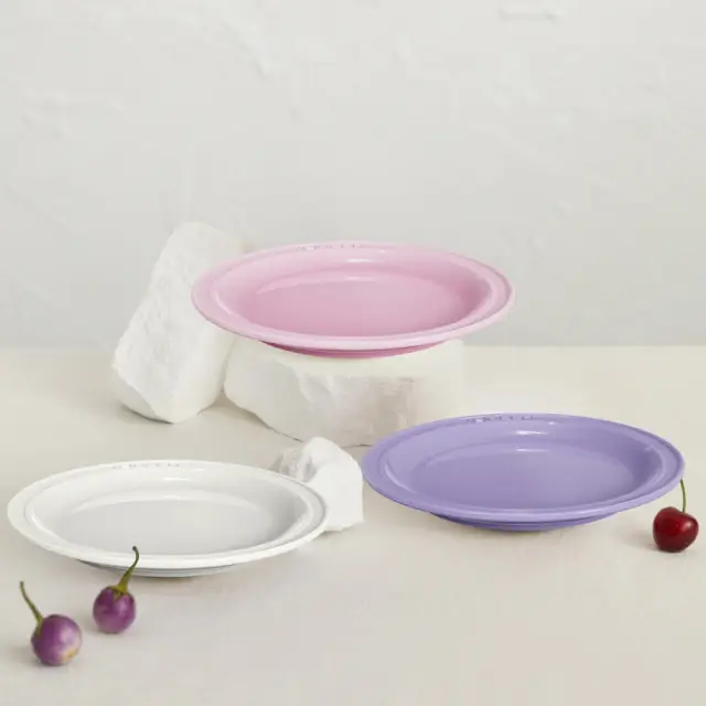 VELOSAN Pebble Series Dinner Plates, Set of 4