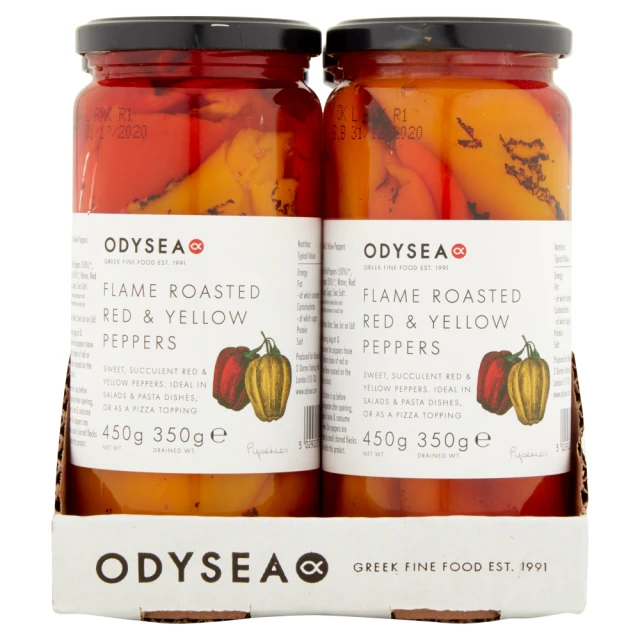 Odysea - Roasted Red & Yellow Peppers - 450g