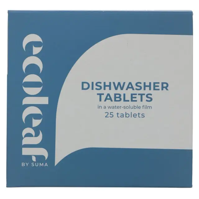 ECOLEAF BY SUMA - Dishwasher Tablets - Classic - Citrus Scented - 25 TABS