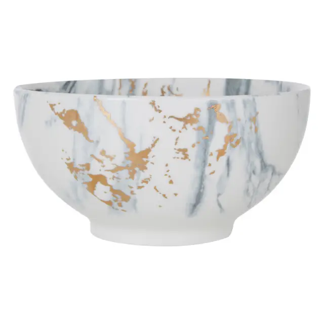 Marble Luxe Salad Bowl