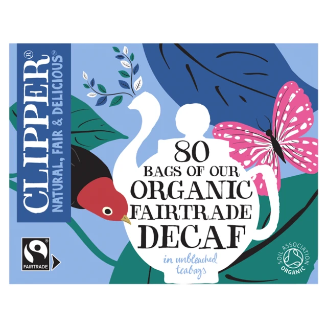 Clipper Organic Fairtrade Decaf Everyday 80 Tea Bags 277G