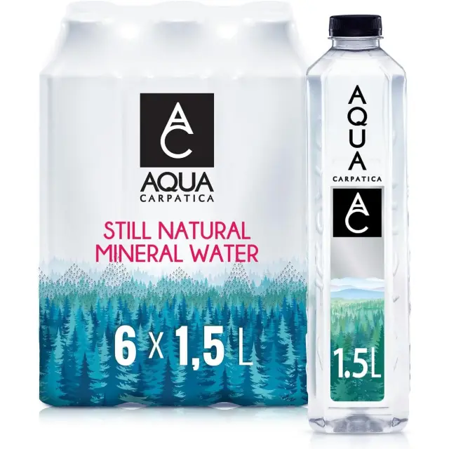 Aqua Carpatica - Pet Still Natural Mineral Water Low Mineral Content - 6 x 1.5L