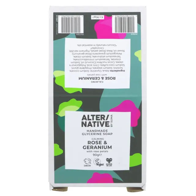 Alter/native By Suma Glycerine Soap - Rose&Geranium