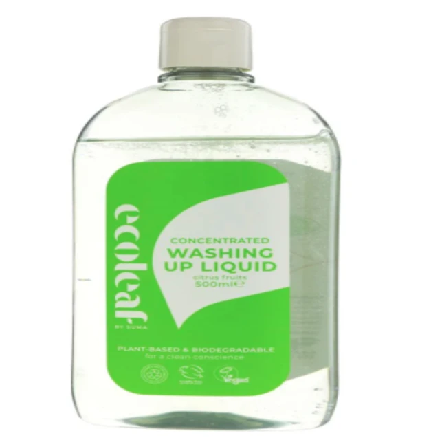 ECOLEAF BY SUMA - Washing Up Liquid-Concentrate - Citrus Fruits - 500ML