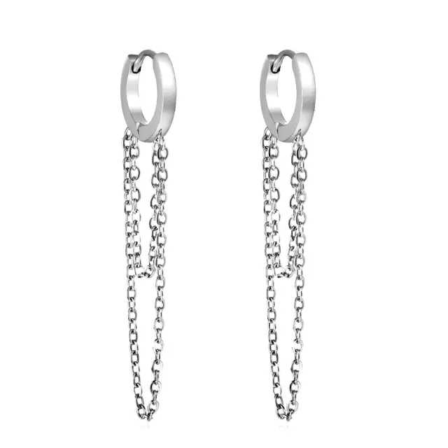 Droop Chain Stainless Steel Earrings