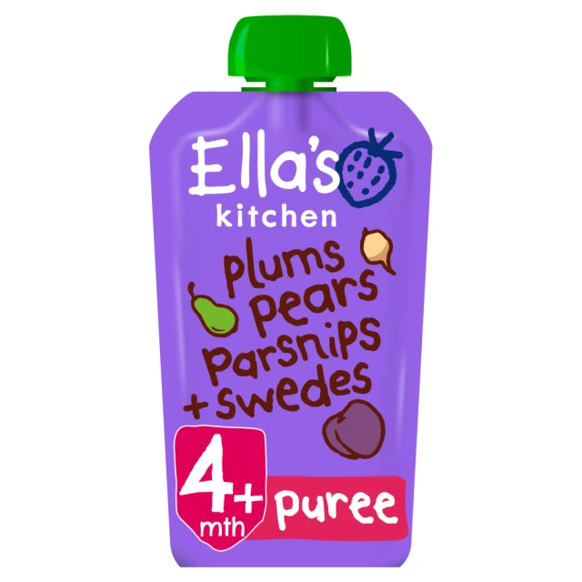 ELLA'S KITCHEN PLUMS, PEARS, PARSNIPS & SWEDES 120G