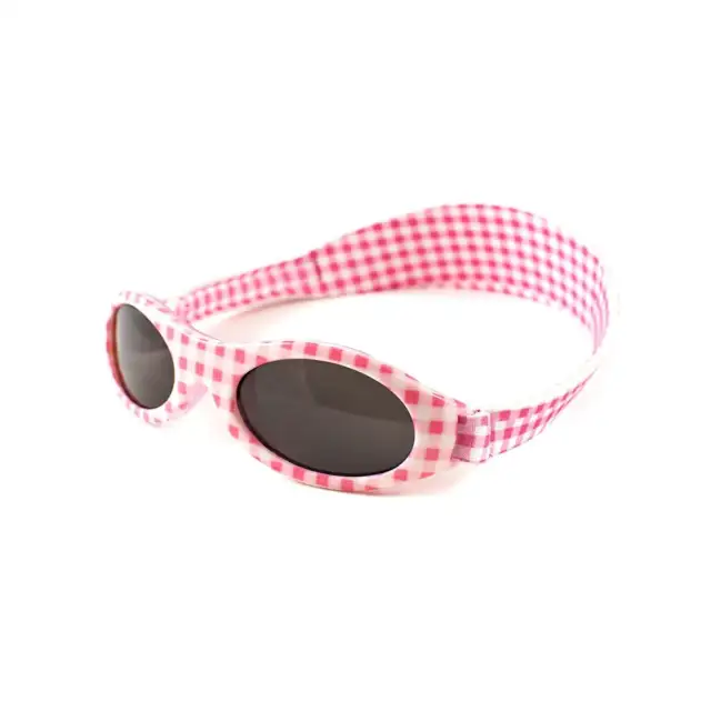 Baby Banz Bubzee Sunglasses 0-2 years Lily Pink/Pink Check