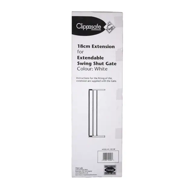 Swing Shut Gate Extension White (139/2W) 18cm