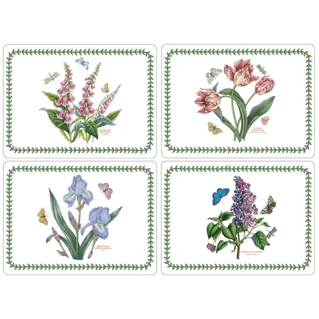 Pimpernel Botanic Garden Set Of 4 Large Placemats - Assorted Designs