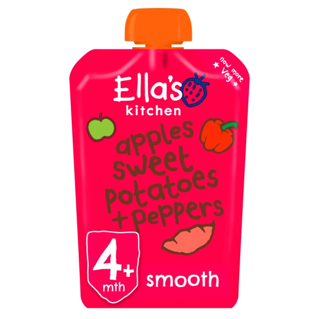 ELLA'S KITCHEN RED PEPPERS, SWEET POTATO & APPLES 120G