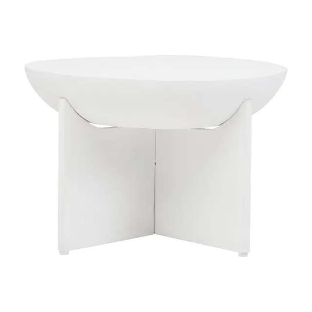 Walsa Whitewash Mango Wood Round Coffee Table
