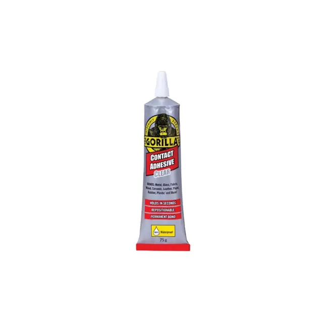 GORILLA GORILLA CONTACT ADHESIVE CLEAR 75G