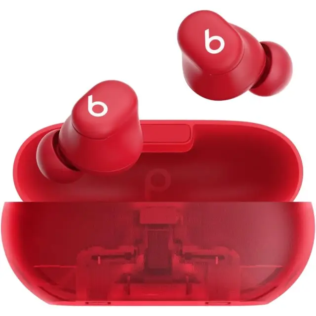 Beats Solo Buds - True Wireless Earbuds - Transparent Red
