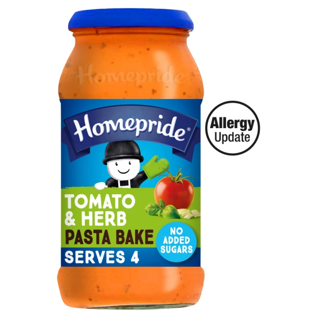 Homepride No Added Sugar Pasta Bake Tomato & Herb 485G